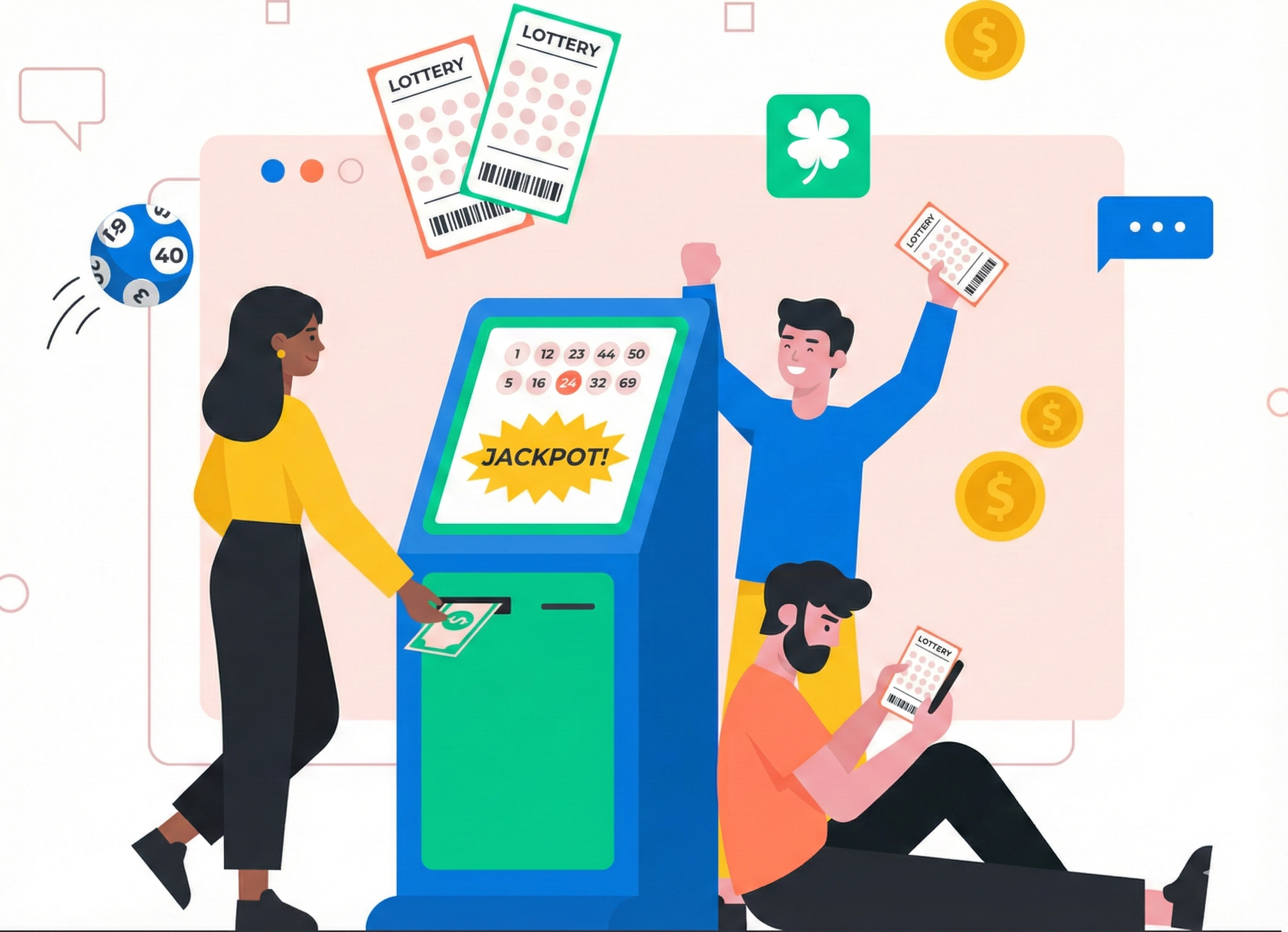 Retail staff configuring SwiftPlayLotto